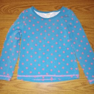 Matilda Jane size 4 blue with pink polka dot shirt